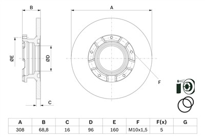 BOSCH 0 986 479 F62 Číslo výrobce: BD2807. EAN: 4047026353082.