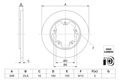 BOSCH 0 986 479 H56 Číslo výrobce: BD3008. EAN: 4047026641226.