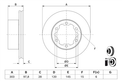 BOSCH 0 986 479 J14 Číslo výrobce: BD3163. EAN: 4047026842289.
