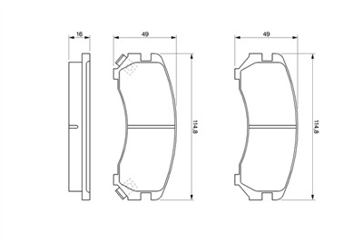 BOSCH 0 986 493 450 Číslo výrobce: BP797. EAN: 3165143661529.