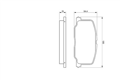 BOSCH 0 986 493 720 Číslo výrobce: BP801. EAN: 3165143662656.