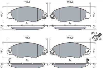 BOSCH 0 986 494 037 Číslo výrobce: BP373. EAN: 4047024045422.