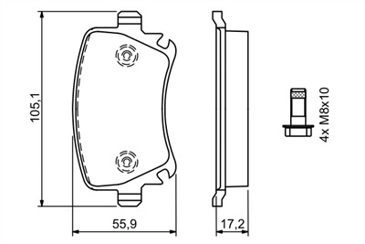 BOSCH 0 986 494 062 Číslo výrobce: BP2700. EAN: 4047024044289.