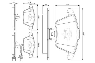 BOSCH 0 986 494 103 Číslo výrobce: BP1013. EAN: 4047024130357.