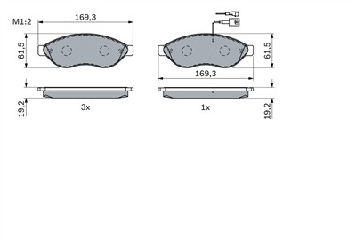 BOSCH 0 986 494 111 Číslo výrobce: BP2710. EAN: 4047024168862.