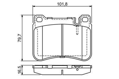 BOSCH 0 986 494 166 Číslo výrobce: BP1077. EAN: 4047024358652.
