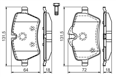 BOSCH 0 986 494 168 Číslo výrobce: BP1079. EAN: 4047024358836.