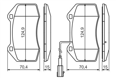BOSCH 0 986 494 228 Číslo výrobce: BP1163. EAN: 4047024565340.