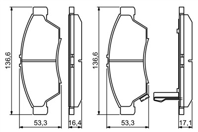 BOSCH 0 986 494 238 Číslo výrobce: BP1302. EAN: 4047024561779.