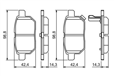 BOSCH 0 986 494 255 Číslo výrobce: BP1127. EAN: 4047024561946.
