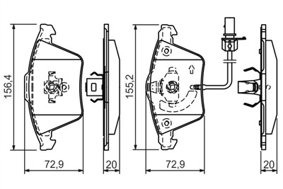 BOSCH 0 986 494 271 Číslo výrobce: BP1182. EAN: 4047024645363.