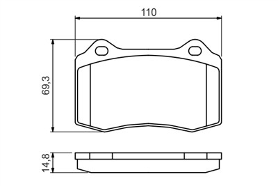 BOSCH 0 986 494 393 Číslo výrobce: BP1316. EAN: 4047024792043.