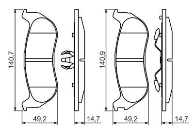 BOSCH 0 986 494 419 Číslo výrobce: BP1341. EAN: 4047024821484.