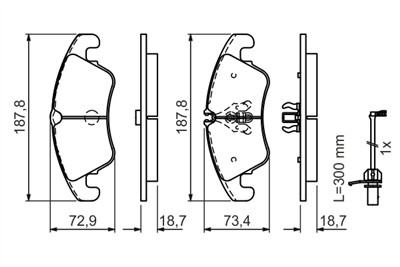 BOSCH 0 986 494 456 Číslo výrobce: BP1378. EAN: 4047024792111.