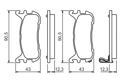BOSCH 0 986 494 482 Číslo výrobce: BP1403. EAN: 4047024907492.