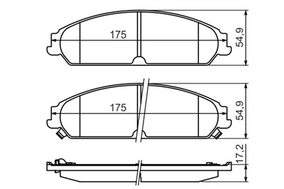 BOSCH 0 986 494 483 Číslo výrobce: BP1404. EAN: 4047024907423.
