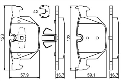 BOSCH 0 986 494 540 Číslo výrobce: BP1461. EAN: 4047025384513.