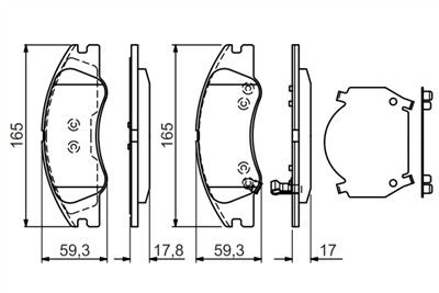 BOSCH 0 986 494 577 Číslo výrobce: BP1498. EAN: 4047025246200.