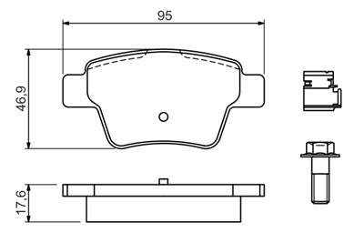BOSCH 0 986 494 605 Číslo výrobce: BP1009. EAN: 4047025361927.