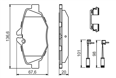 BOSCH 0 986 494 647 Číslo výrobce: BP2665. EAN: 4047025364454.