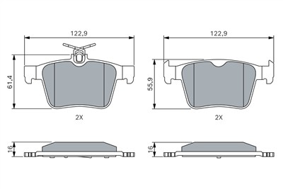 BOSCH 0 986 494 658 Číslo výrobce: BP1503. EAN: 4047025361866.