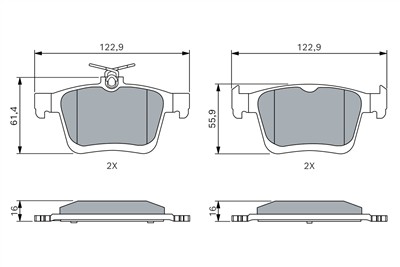 BOSCH 0 986 494 659 Číslo výrobce: BP1504. EAN: 4047025360968.
