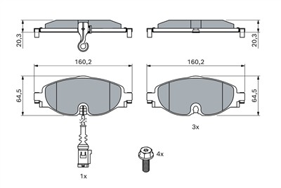 BOSCH 0 986 494 660 Číslo výrobce: BP1505. EAN: 4047025355506.