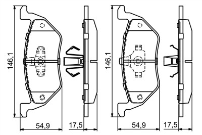 BOSCH 0 986 494 683 Číslo výrobce: BP1678. EAN: 4047025439879.