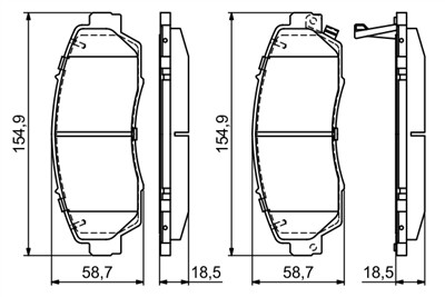 BOSCH 0 986 494 685 Číslo výrobce: BP1680. EAN: 4047025439886.