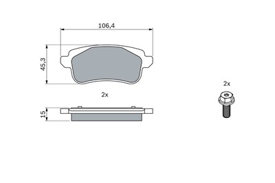 BOSCH 0 986 494 723 Číslo výrobce: BP1738. EAN: 4047026190991.
