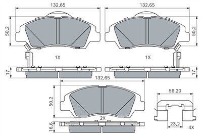 BOSCH 0 986 494 760 Číslo výrobce: BP1853. EAN: 4047026268089.
