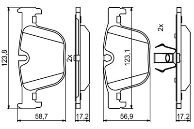 BOSCH 0 986 494 786 Číslo výrobce: BP1960. EAN: 4047026128338.