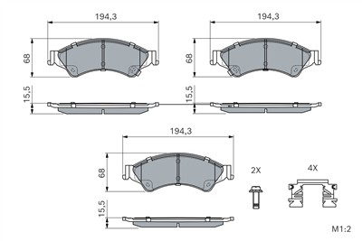 BOSCH 0 986 494 791 Číslo výrobce: BP1965. EAN: 4047026128369.