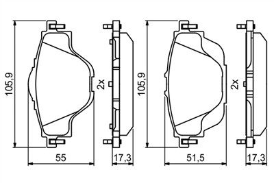 BOSCH 0 986 494 805 Číslo výrobce: BP1979. EAN: 4047026128499.