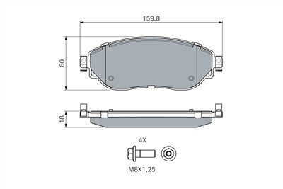 BOSCH 0 986 494 817 Číslo výrobce: BP1991. EAN: 4047026097979.