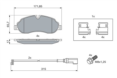 BOSCH 0 986 494 845 Číslo výrobce: BP2019. EAN: 4047026128932.