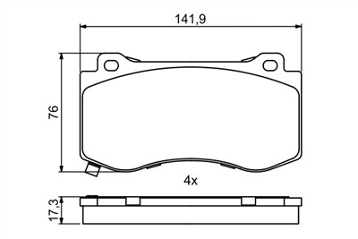BOSCH 0 986 494 870 Číslo výrobce: BP2044. EAN: 4047026129489.