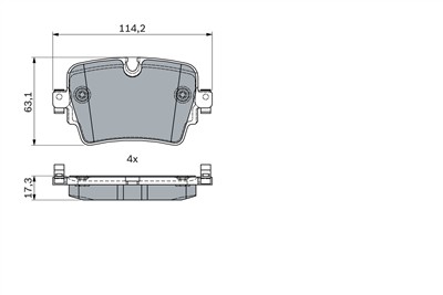 BOSCH 0 986 494 874 Číslo výrobce: BP1862. EAN: 4047026268140.