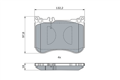 BOSCH 0 986 494 968 Číslo výrobce: BP1819. EAN: 4047026126488.