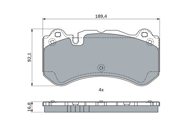 BOSCH 0 986 494 970 Číslo výrobce: BP1821. EAN: 4047026292435.