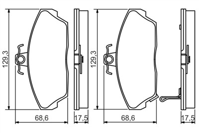 BOSCH 0 986 495 233 Číslo výrobce: BP2188.
