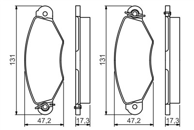 BOSCH 0 986 495 235 Číslo výrobce: BP1533. EAN: 4047025337502.