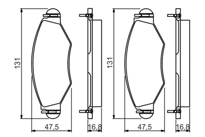 BOSCH 0 986 495 244 Číslo výrobce: BP1542.