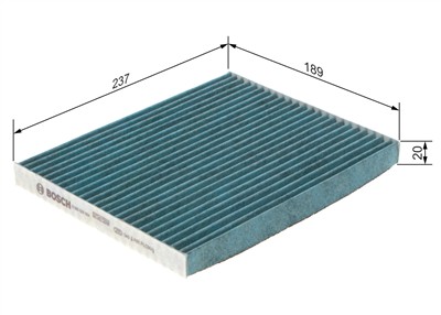 BOSCH 0 986 628 554 Číslo výrobce: A 8554. EAN: 4047026457216.