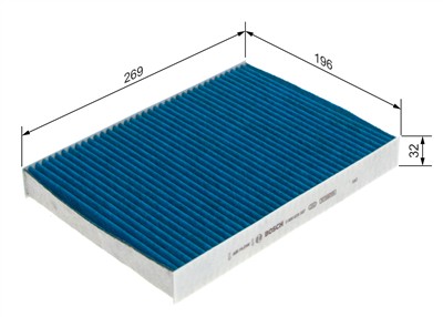 BOSCH 0 986 628 587 Číslo výrobce: A 8587. EAN: 4047026535365.