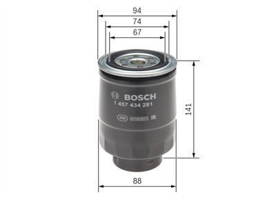 BOSCH 1 457 434 281 Číslo výrobce: N 4281. EAN: 3165143297087.