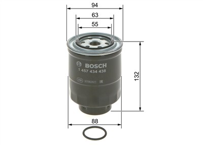 BOSCH 1 457 434 438 Číslo výrobce: N 4438. EAN: 3165143431887.
