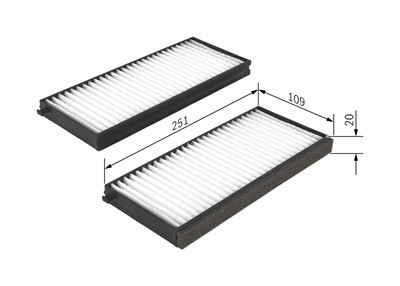 BOSCH 1 987 432 260 Číslo výrobce: M 2260. EAN: 4047024885028.