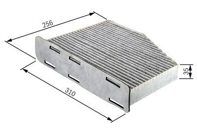 BOSCH 1 987 432 381 Číslo výrobce: R 2381. EAN: 4047024733718.