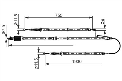 BOSCH 1 987 482 802 Číslo výrobce: BC2802. EAN: 4047026260588.